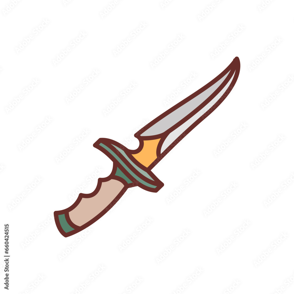 Magic Dagger icon in vector. Illustration Magic Dagger icon in vector. Illustration