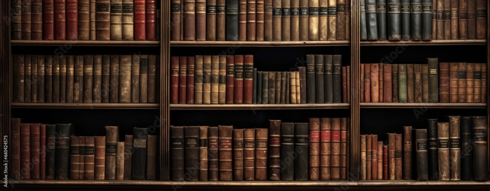 A bookshelf filled with a wide variety of books, showcasing a love for reading and knowledge A bookshelf filled with a wide variety of books, showcasing a love for reading and knowledge