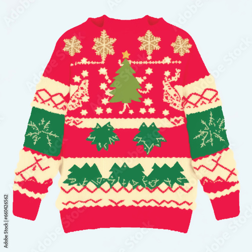 christmas sweater vector