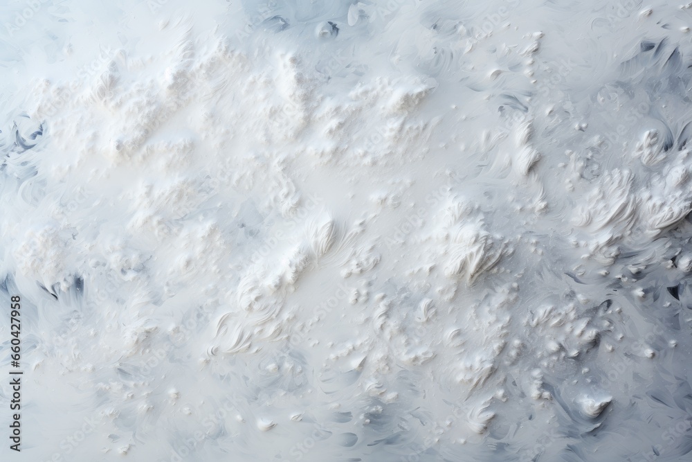 A majestic snow-capped mountain viewed from above