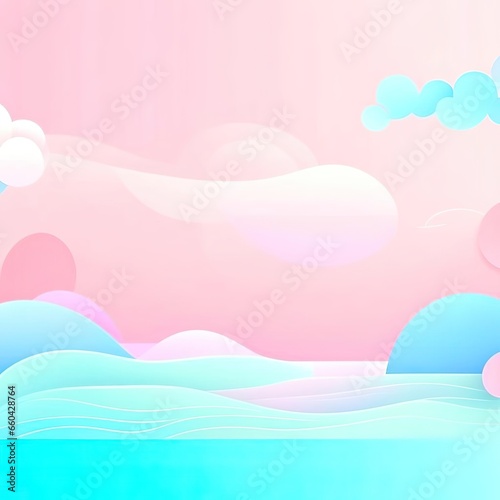 background with clouds and sun