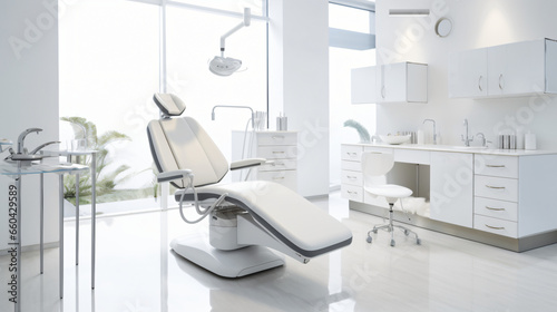 Contemporary interior of dental clinic