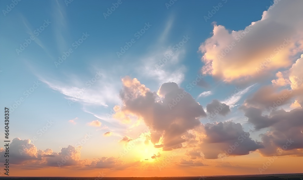 the sky at sunset _ Generative AI - obrazy, fototapety, plakaty 