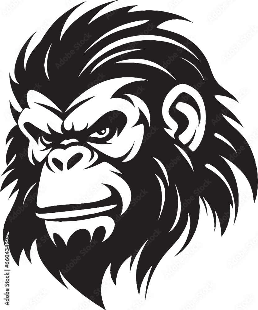 gorilla feroce, logo, tatuaggio, t-shirt 02
