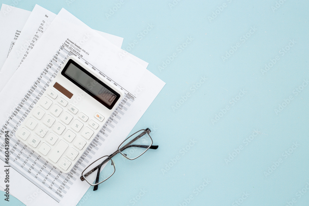 Financial accounting calculations and budget planning with calculator Financial accounting calculations and budget planning with calculator
