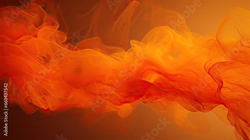 An image to use as a background featuring smoke with tones of autumn colors  light orange  and amber hues. Generative AI