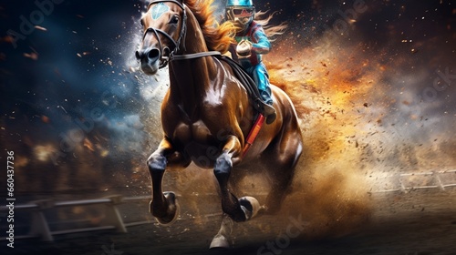 Get ready to be amazed by the digital dexterity of controlled horses as they chase victory. 