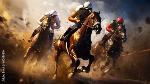 Get ready to cheer on your favorite crafted racehorses as they compete in the race of the future.  © hamad