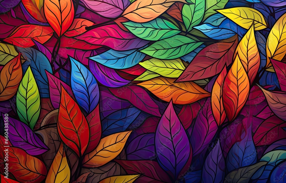 custom made wallpaper toronto digitalImage of autumn-colored leaves for downloading as a wallpaper, perfect for autumn and nature. Generative AI