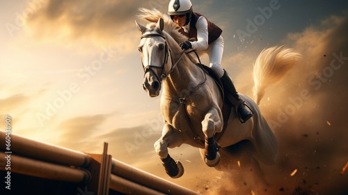 Foto Immerse yourself in the world of driven equestrian excellence in mesmerizing 8K resolution
