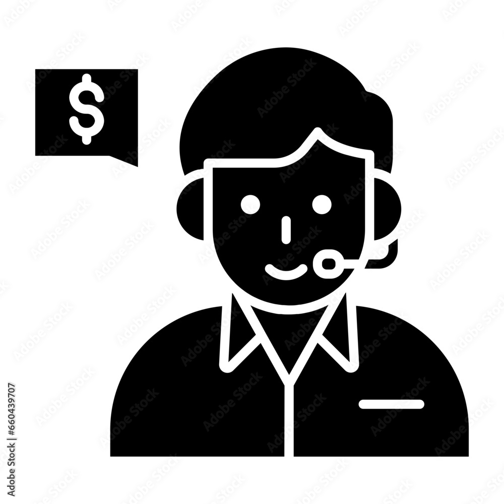 Consulting Glyph Icon Consulting Glyph Icon