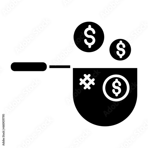 Net Profit Glyph Icon