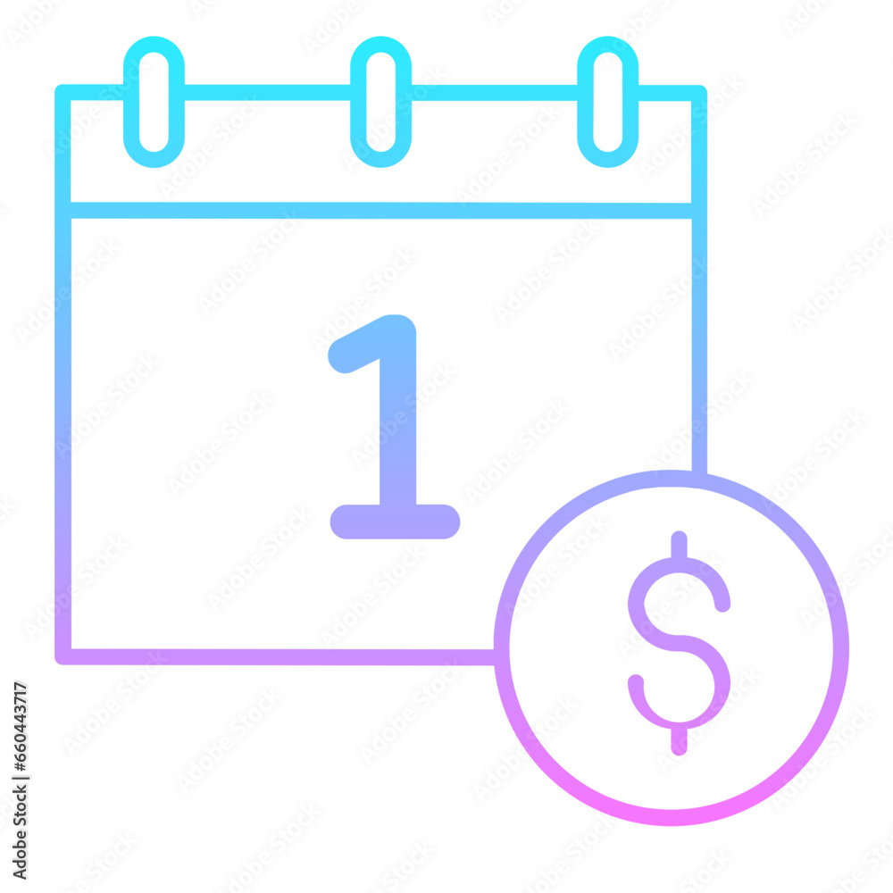 Salary Gradient Icon Salary Gradient Icon