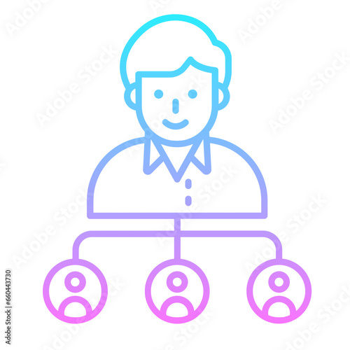 Referral Marketing Gradient Icon