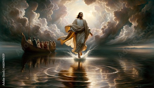 Faith in the Tempest: Christ's Walk on the Water