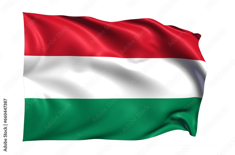  Hungary Flag on transparent background