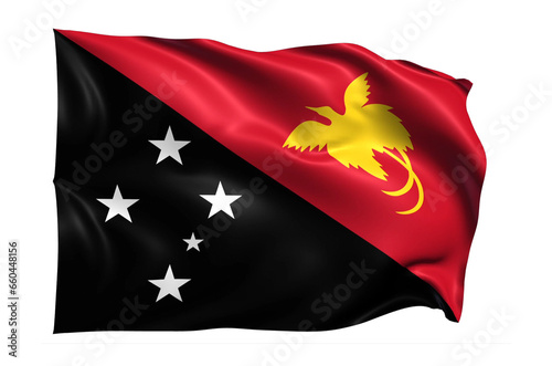 Papua New Guinea Flag on transparent background
