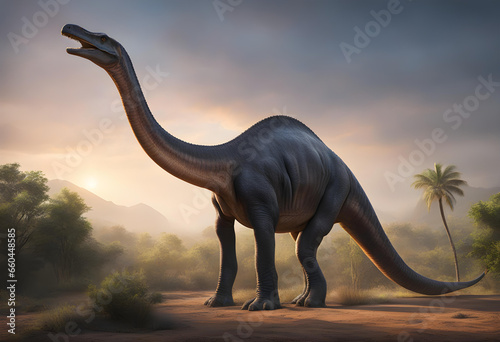 Brachiosaurus dinosaur 3d