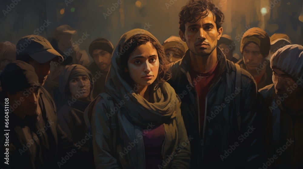 Depict the resilience of refugees who have turned their experiences into advocacy. Depict the resilience of refugees who have turned their experiences into advocacy.