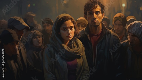Depict the resilience of refugees who have turned their experiences into advocacy. 