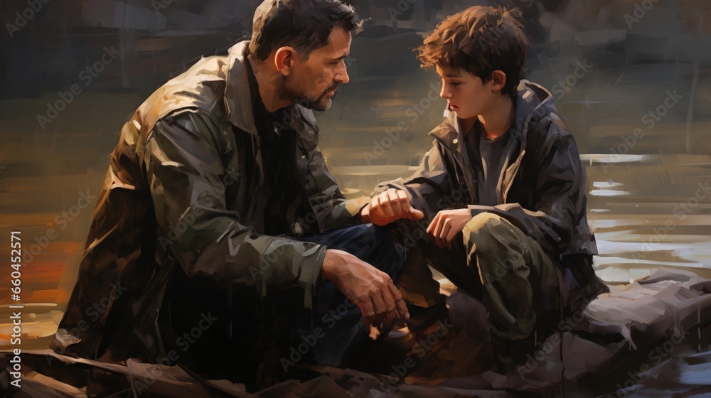 Portray the emotional connection between refugee youth and their mentors. Portray the emotional connection between refugee youth and their mentors.