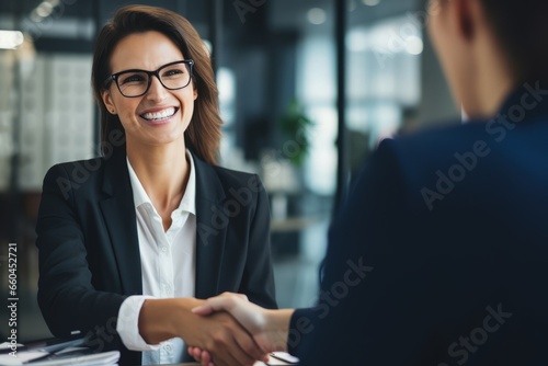 a woman who is carrying out her duties at the office generative ai