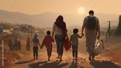 the challenges faced by refugee families in reuniting with distant relatives.  photo