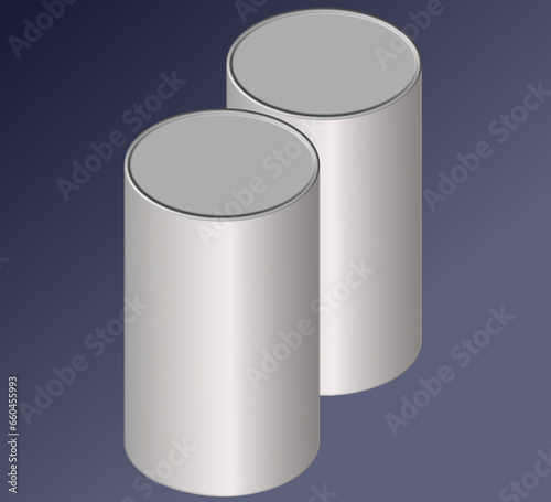 Three-dimensional pictures of cans can be modified and customized as desired.