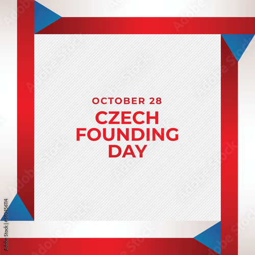 Flyers promoting Czech Founding Day or associated events can feature vector images regarding the holiday. design of a flyer, a celebration.