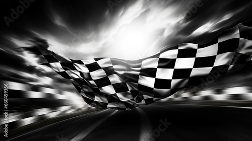 Checkered racing flag