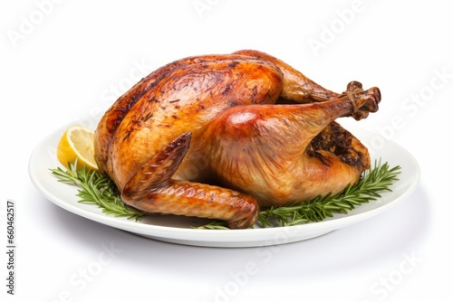 Grilled chicken that has just finished cooking on the grill generative ai