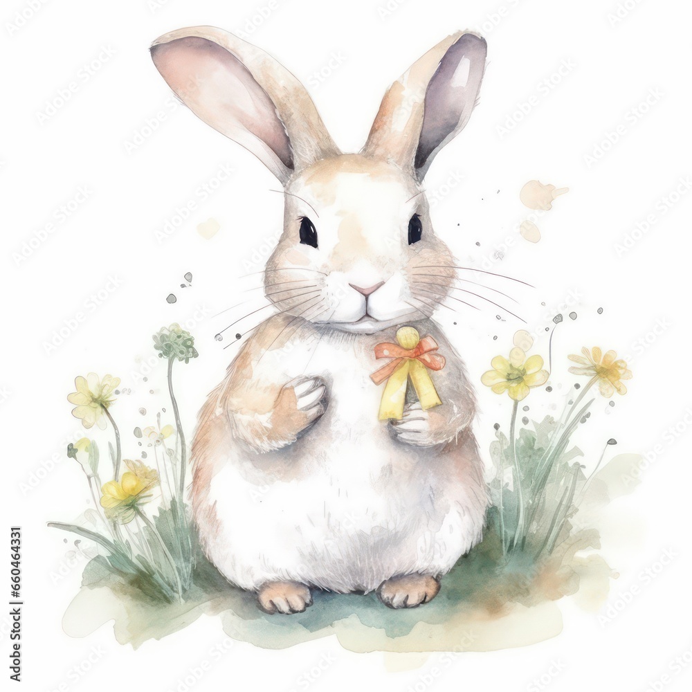 Obraz premium white rabbit 