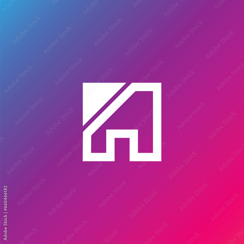 LETTER A SQUARE ICON LOGO TEMPLATE VECTOR LETTER A SQUARE ICON LOGO TEMPLATE VECTOR