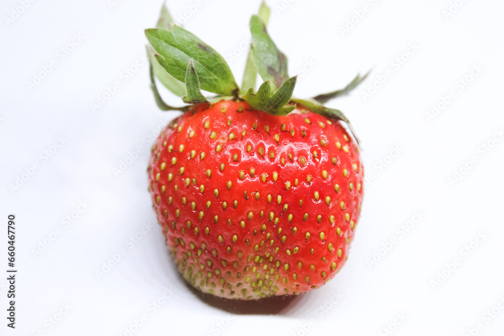 strawberry on white background