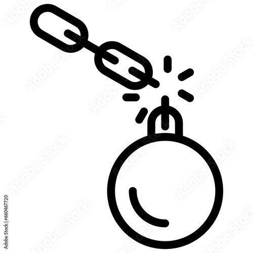 Disruption Outline Icon