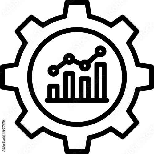 Business Management Outline Icon