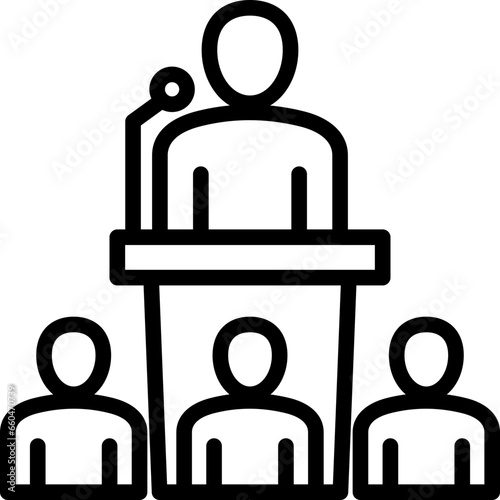 Conference Outline Icon