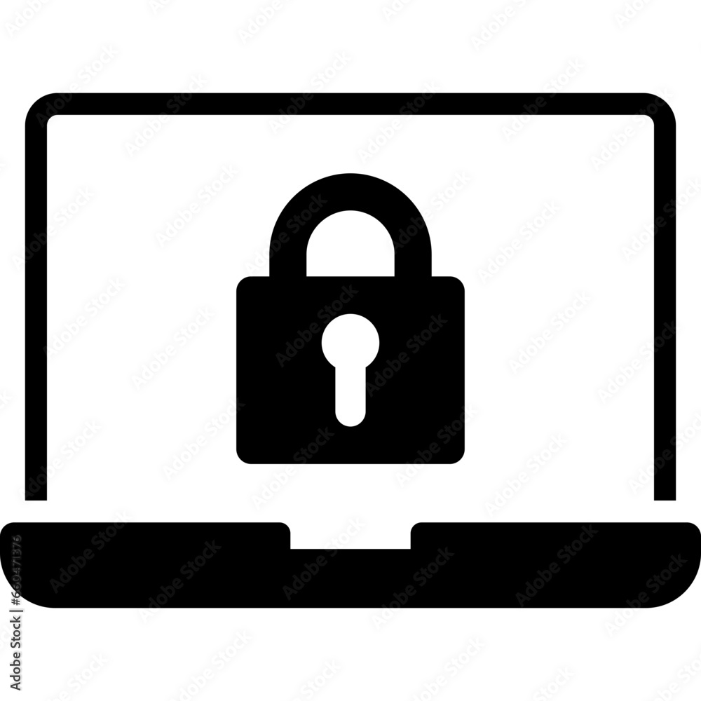 Security Glyph Icon Security Glyph Icon