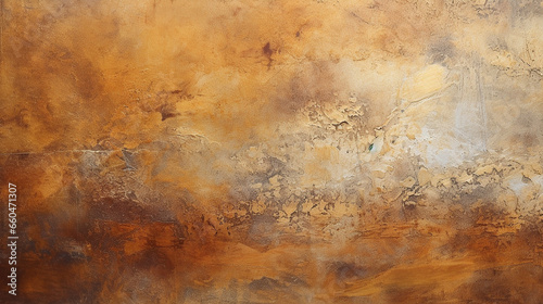  textura grunge envelhecido ferro abstrato em  Tons terrosos, cobre e dourado