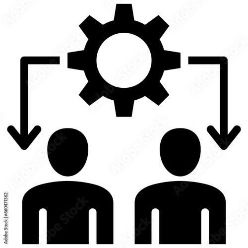 Management Glyph Icon