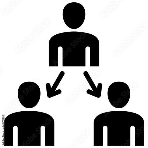 Delegation Glyph Icon