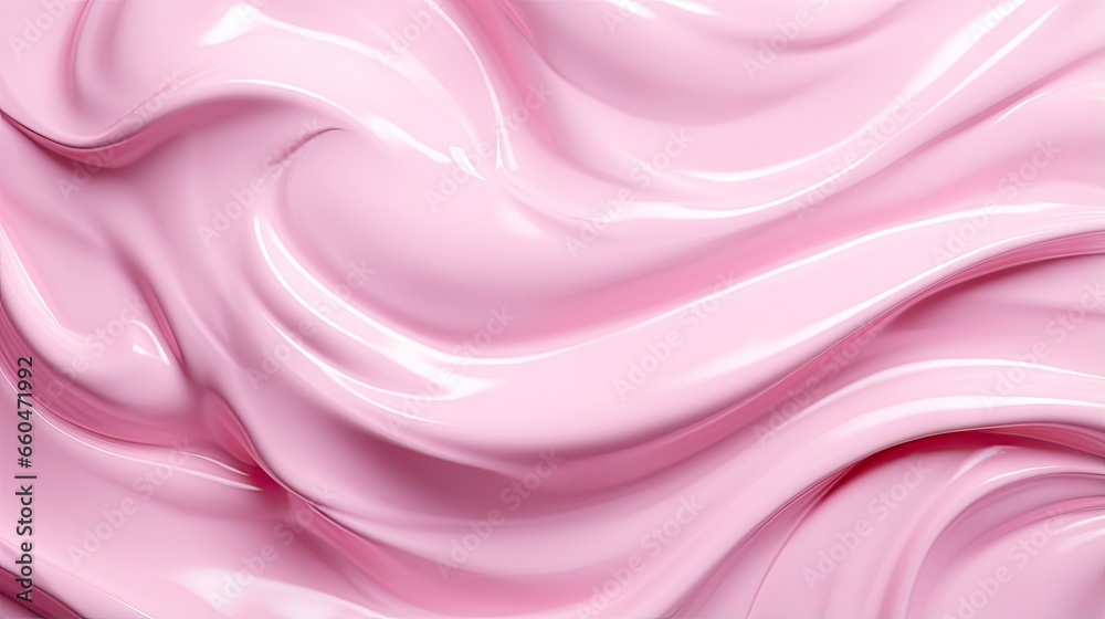Obraz premium Pink background with cream texture of smears
