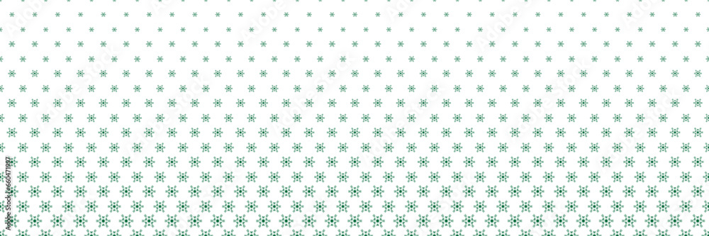 Horizontal green snow shape design on white for pattern and background,Christmas background. Horizontal green snow shape design on white for pattern and background,Christmas background.