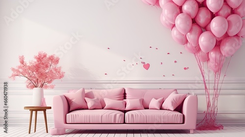 Valentine s themed living r...