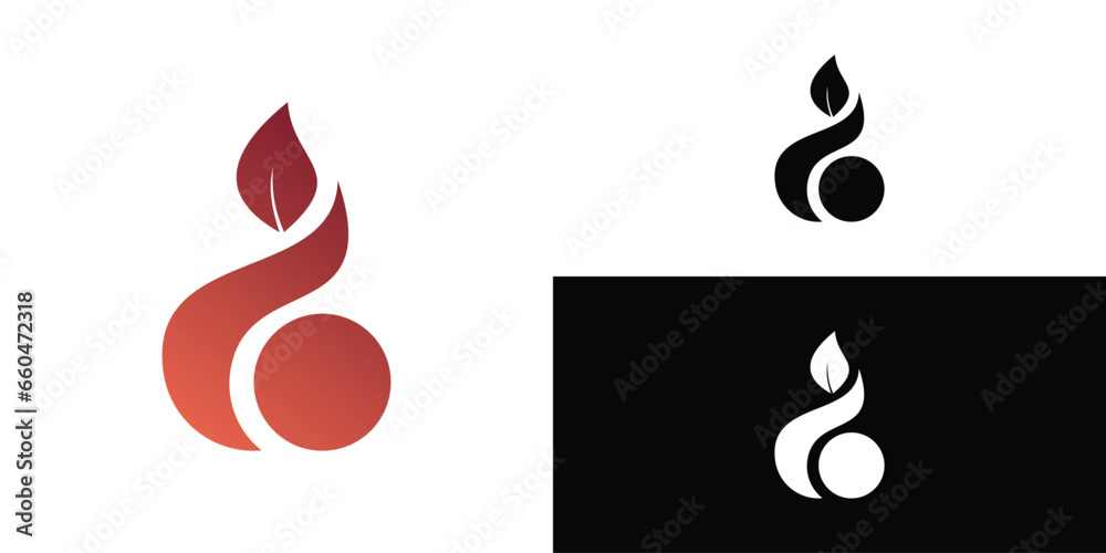 Simple Flame Logo Design With Unique Concept Fire Logo Premim Vector