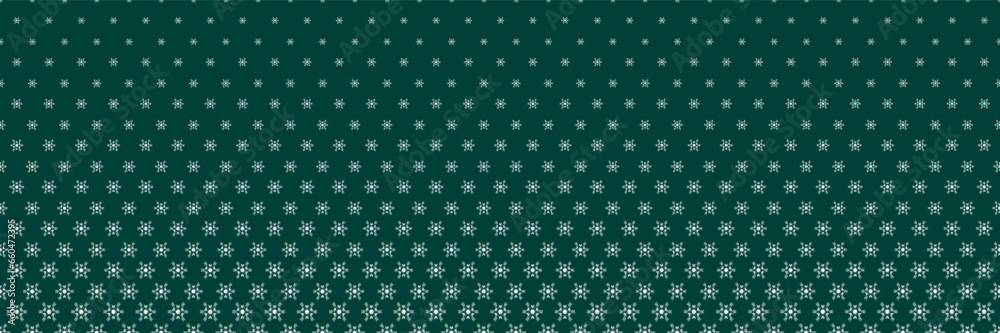 Horizontal white snow shape design on green for pattern and background,Christmas background. Horizontal white snow shape design on green for pattern and background,Christmas background.