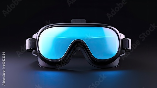 Wearable VR glasses icon with cloud symbol and entertainment VR illustration