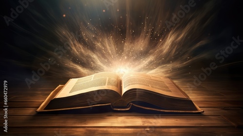 Vintage book with wooden co...