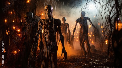 Spooky Halloween night deco...