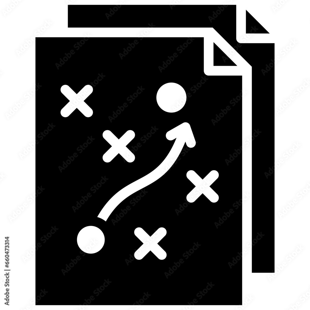 Strategy Glyph Icon Strategy Glyph Icon